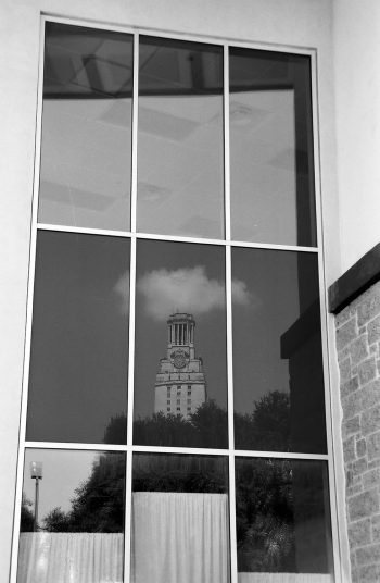 University Tower Reflection